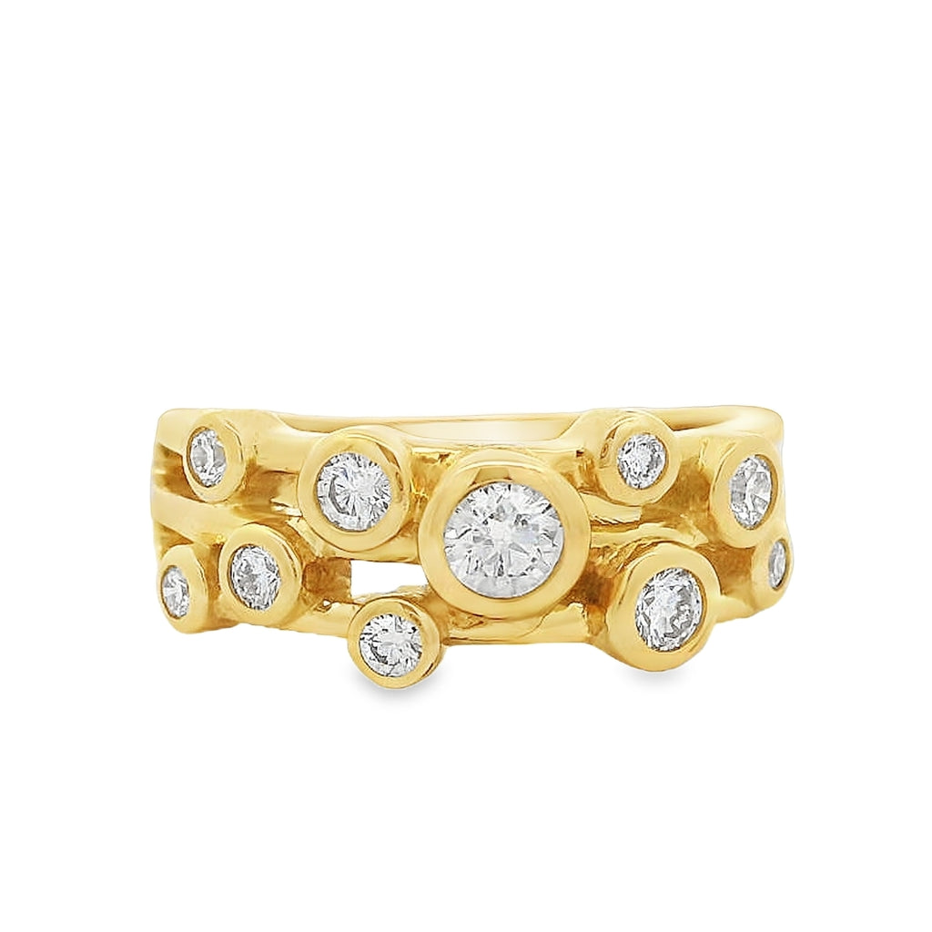 0.075ct Bezel Set Diamond Dress Ring in 9ct Rose Gold main image 0