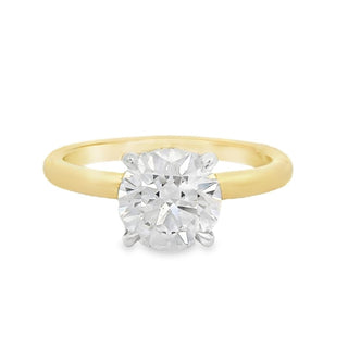 1.50ct Brilliant Cut Solitaire Lab Grown Diamond Ring in 18ct Yellow Gold