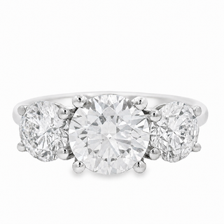 1.50ct Three Stone Brilliant Cut Lab Grown Diamond Ring in Platinum