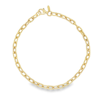 9ct Yellow Gold Oval Link Bracelet